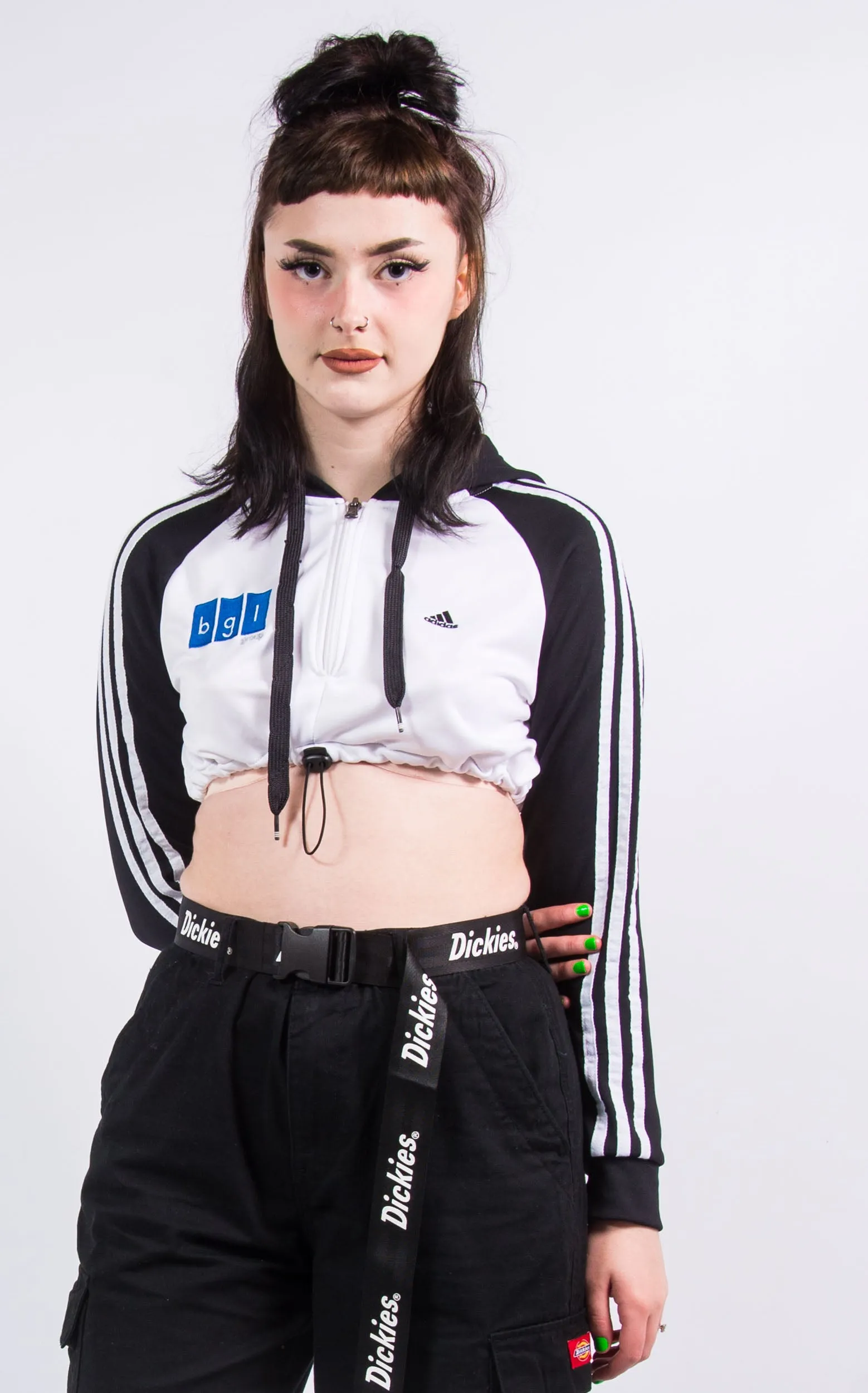 Vintage 90's Adidas Cropped Tracksuit Jacket