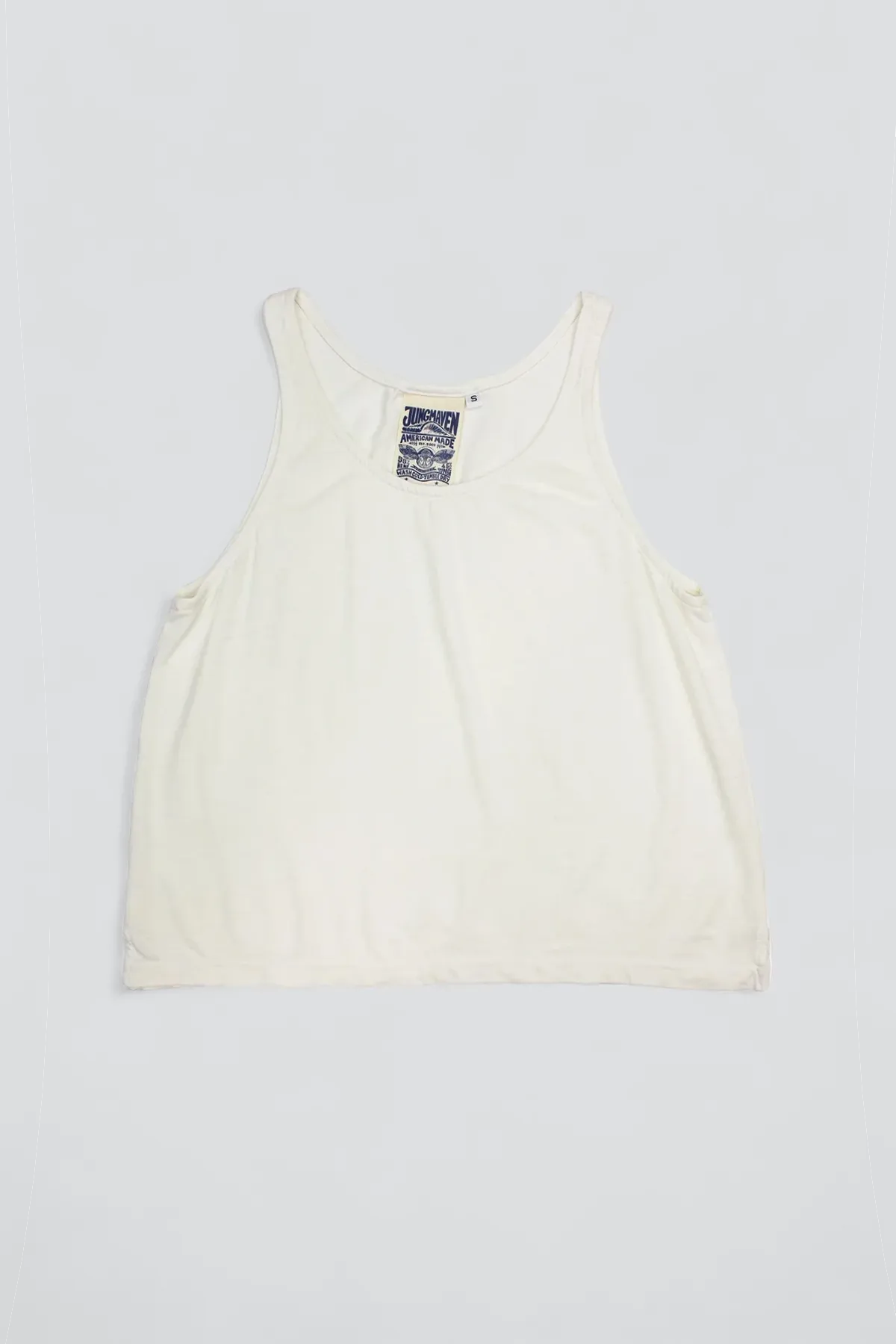 White Cropped Tank