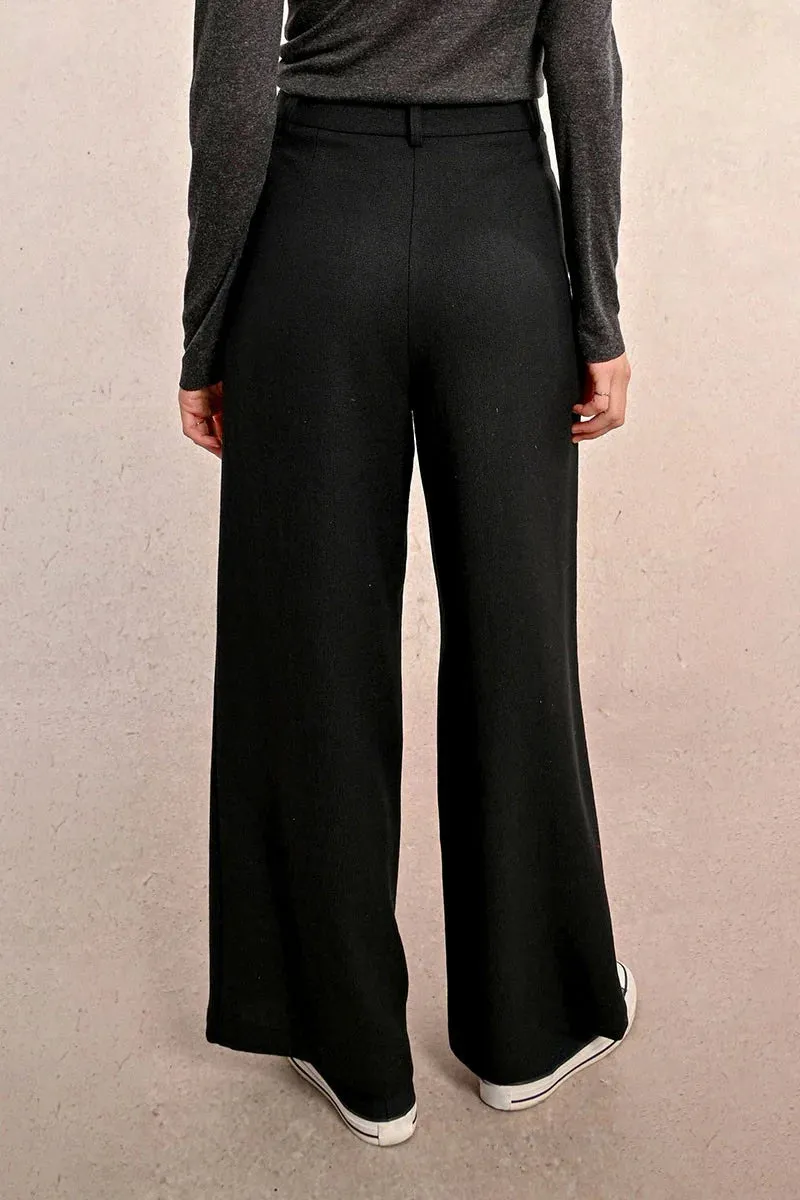 Wide Leg Woven Dress Pant