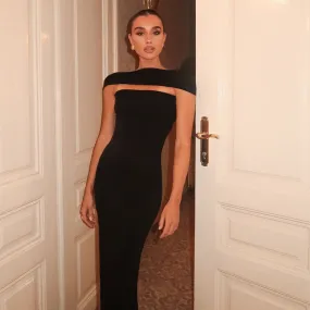 Women Backless Solid Color Tight Sheath Dress