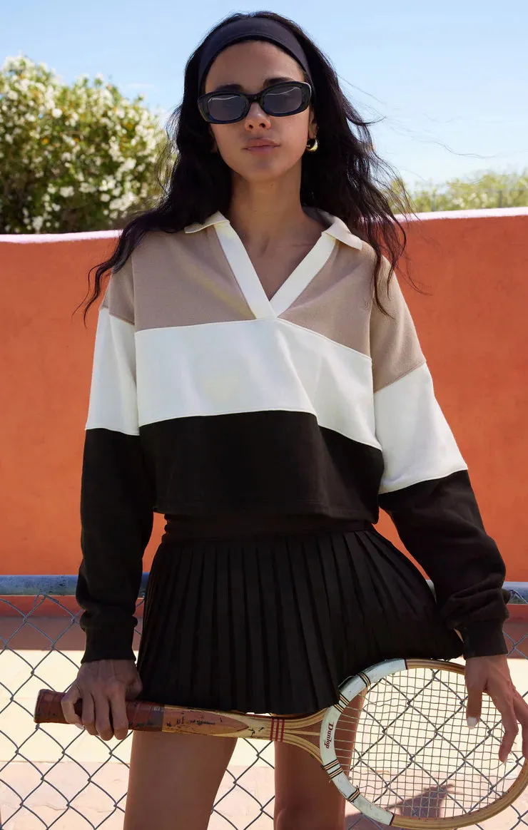 ZSU Player Collared Color-block Shirt